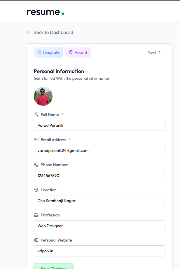 Responsive Mobile View