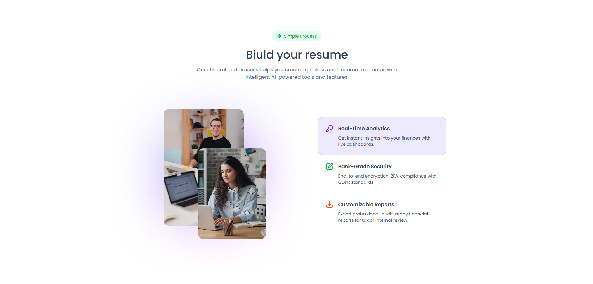 Resume Builder Interface